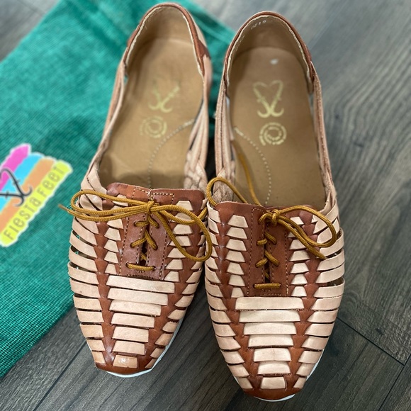 Leather Huaraches Sandals/Flats - Picture 2 of 3